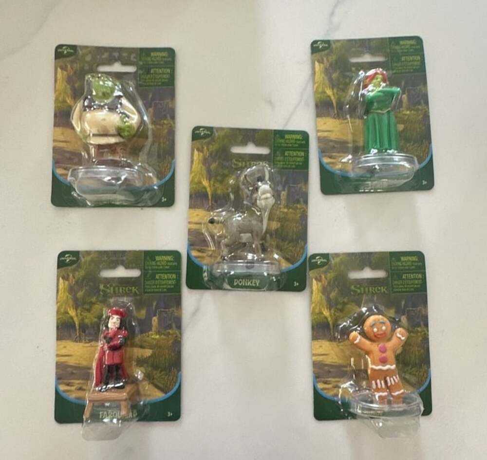 Universal Dreamworks Shrek Mini Figures Set Of 5 New Rare Collectible